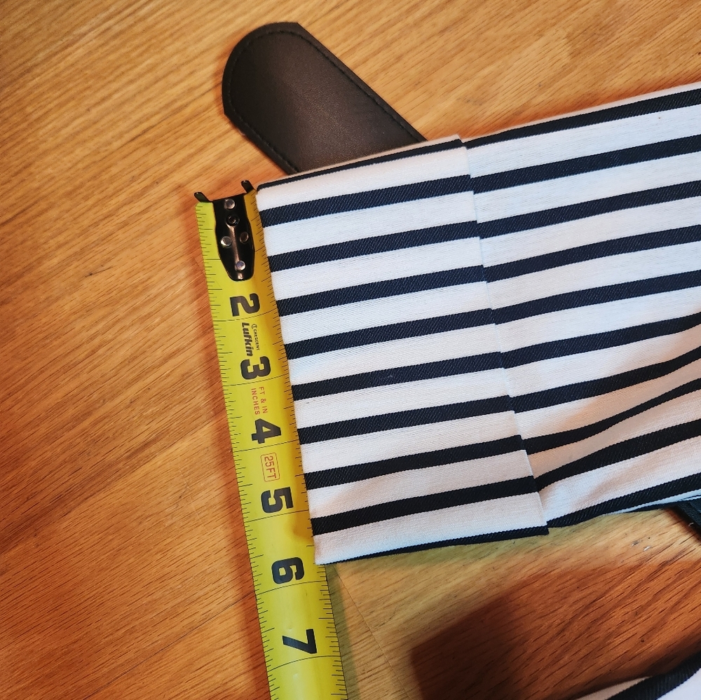 Anne Klein Black and White Striped Jacket - Picture 10 of 11